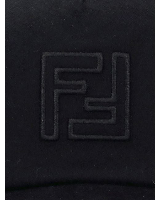 Fendi Blue Logo Baseball Cap for men