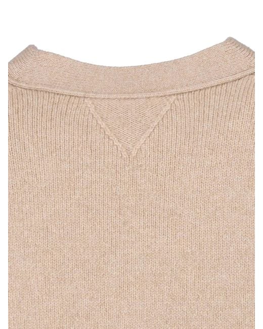 Bottega Veneta Natural Cashmere Cardigan
