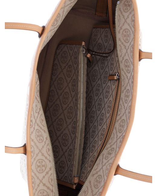 Tory Burch Natural Tote Bag "T Monogram"