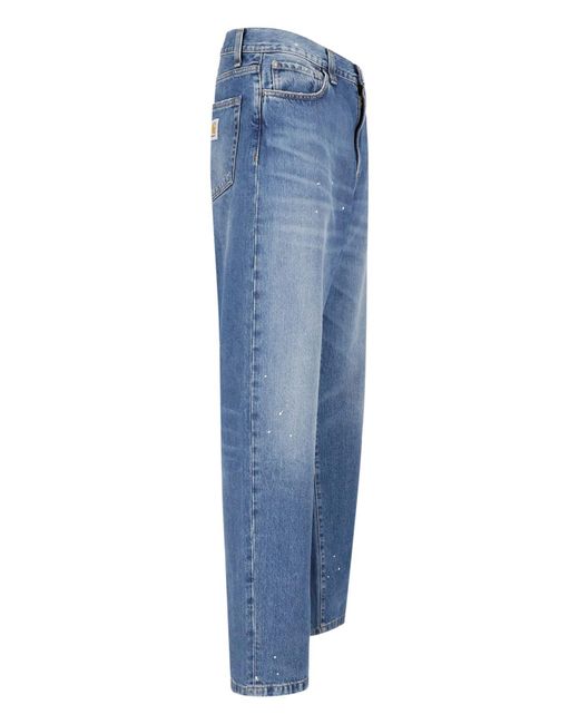 Carhartt Blue Wide Jeans "Landon" for men