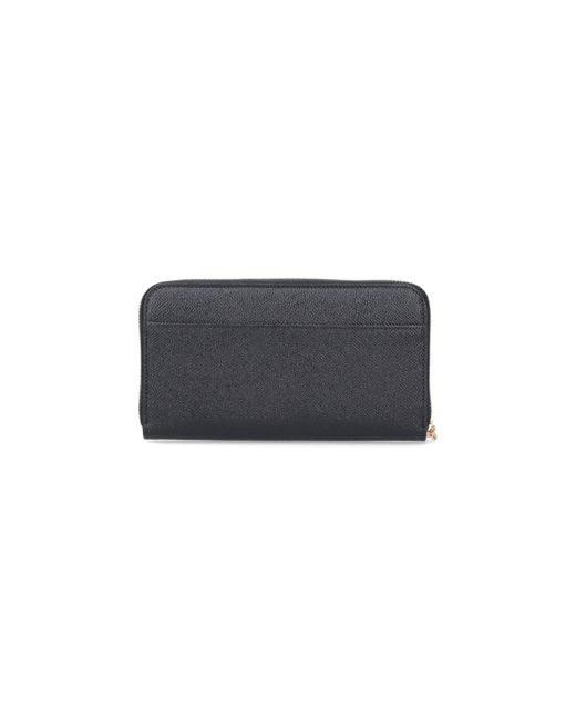 Dolce & Gabbana Black Zip-around Wallet