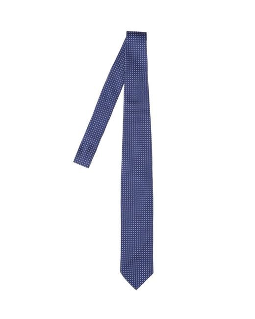 Cesare Attolini Blue Silk Tie for men