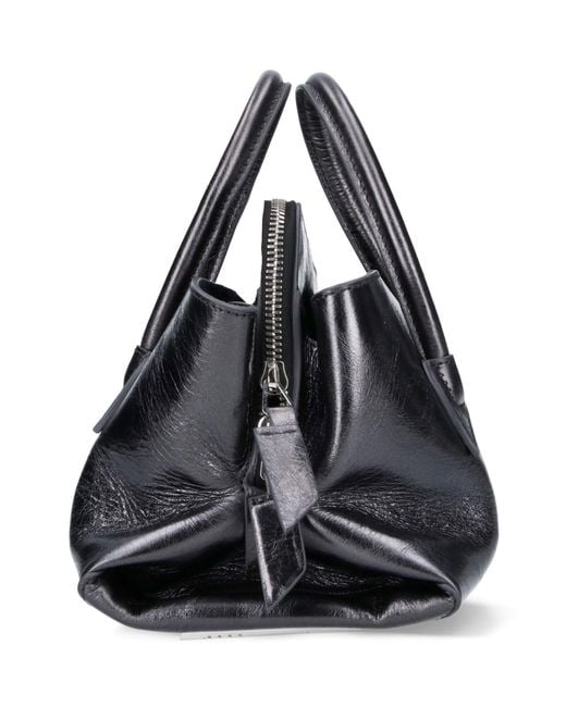 The Attico Black "La Passeggiata" Mini Bag