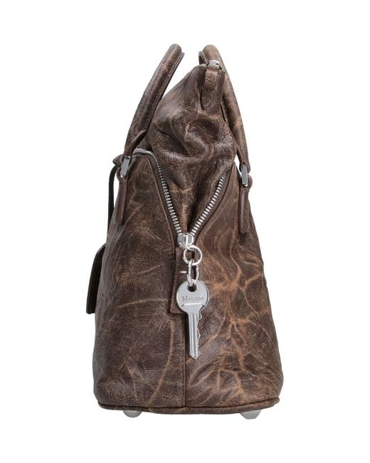 Maison Margiela Brown Mini Handbag “5 Ac Soft”