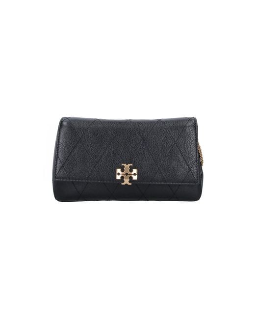 Tory Burch Black Wallet With Chain “Charlie”