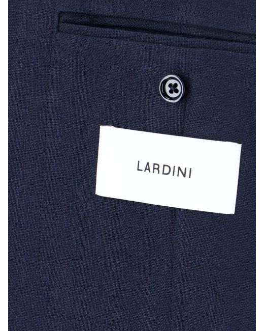 Lardini Blue Single-Breasted Blazer for men