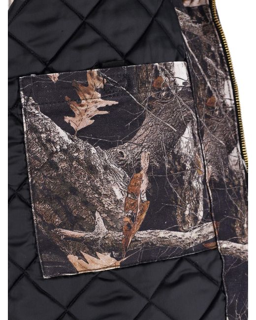 Carhartt Gray Jacket “Og Active Camo” for men