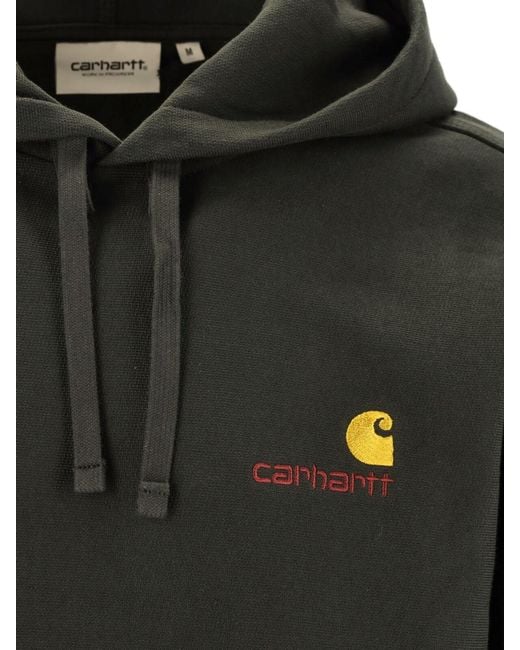 Carhartt Green Hoodie “American Script” for men