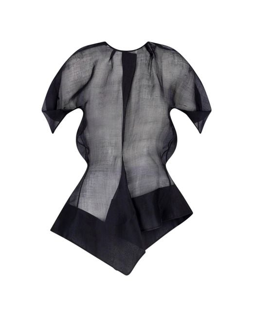 Khaite Black 100% Silk T-Shirt