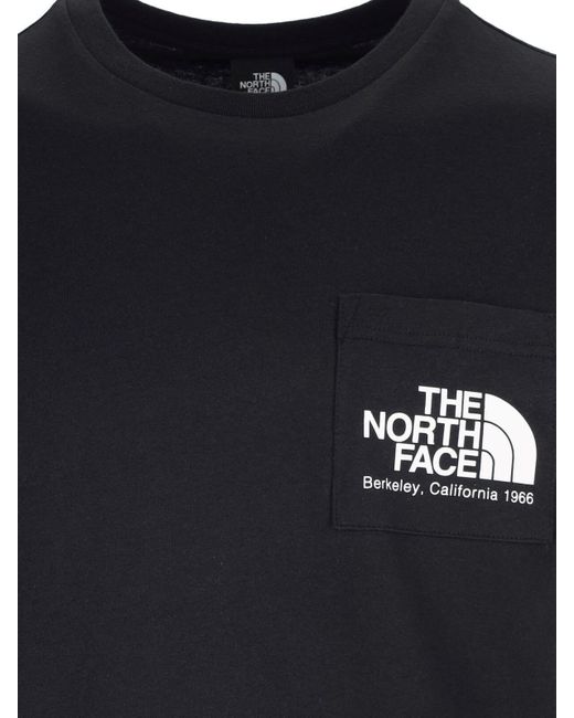 T-Shirt Logo di The North Face in Black da Uomo