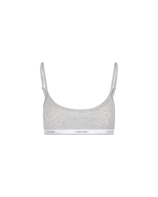 Calvin Klein White Cotton-Viscose-Silk Underwear