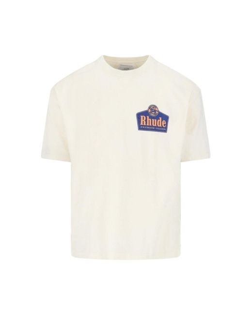 T-Shirt "Grand-Cru" di Rhude in White da Uomo