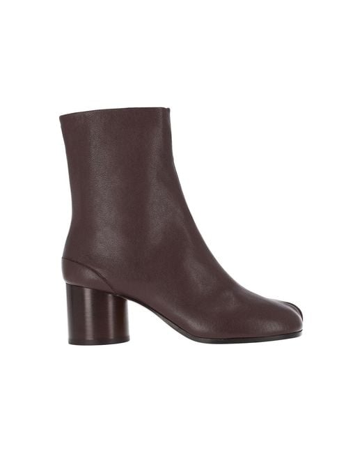 Maison Margiela Brown Ankle Boots "Tabi"