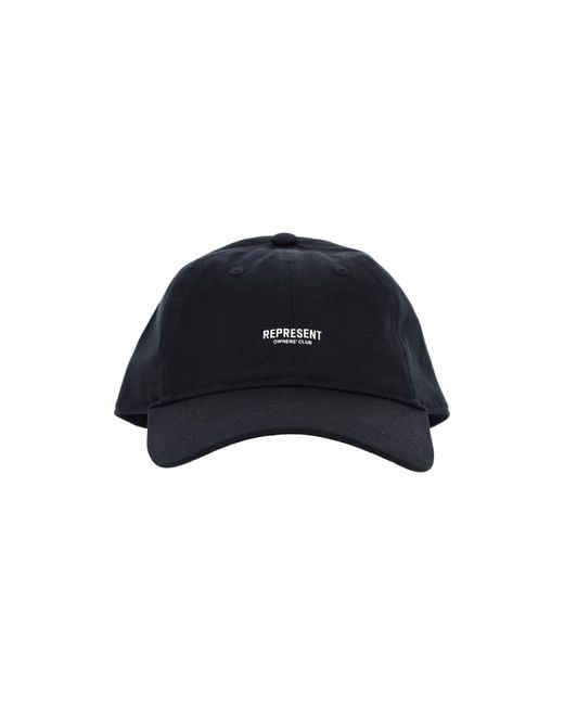 Represent Blue Cotton Baseball Cap for men
