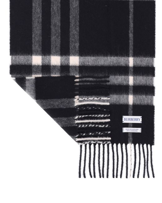 Burberry Black Scarfs Cashmere
