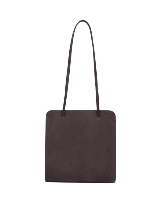 Faune Gray Tote Bag "Lisse"