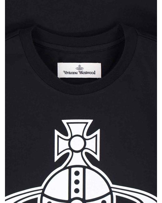 Vivienne Westwood Black T-Shirts And Polos Cotton