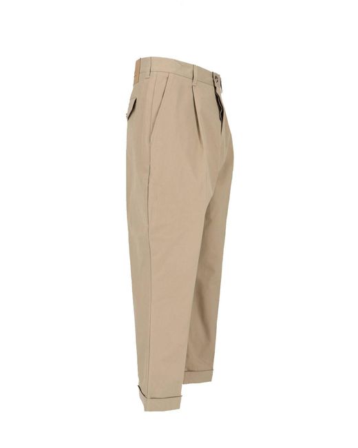 AMI Natural Ami Trousers Cotton for men