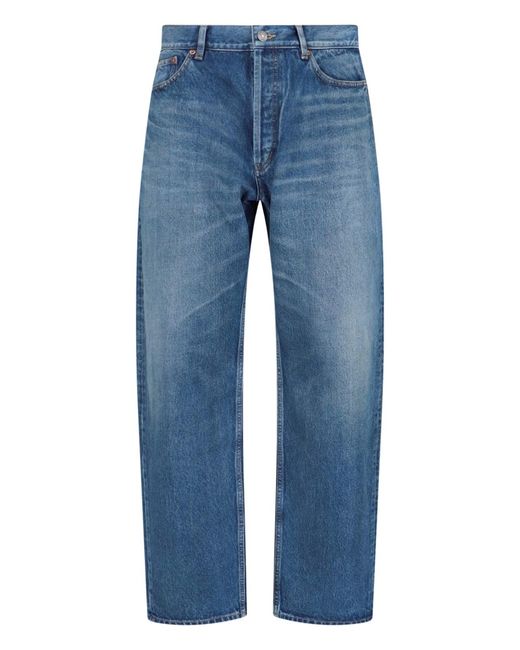 Saint Laurent Blue Straight Jeans for men