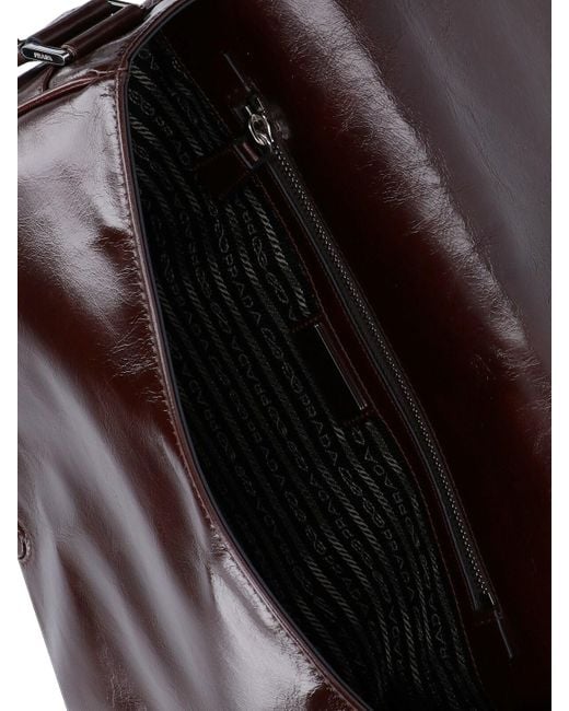 Prada Brown Logo Shoulder Bag for men