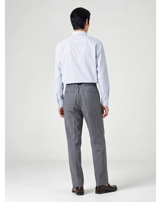 RANRA Gray Striped Shirt for men
