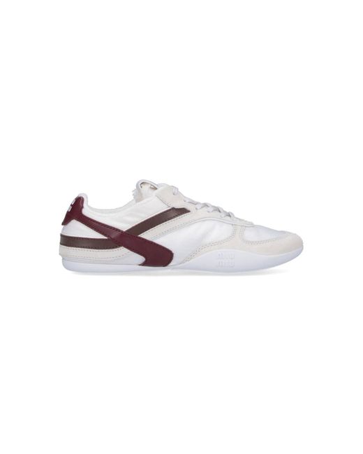 Miu Miu White 'gymnasium' Sneakers