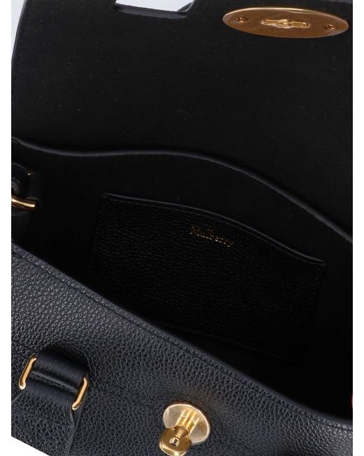 Mulberry Blue Bovine Leather Crossbody Bag For