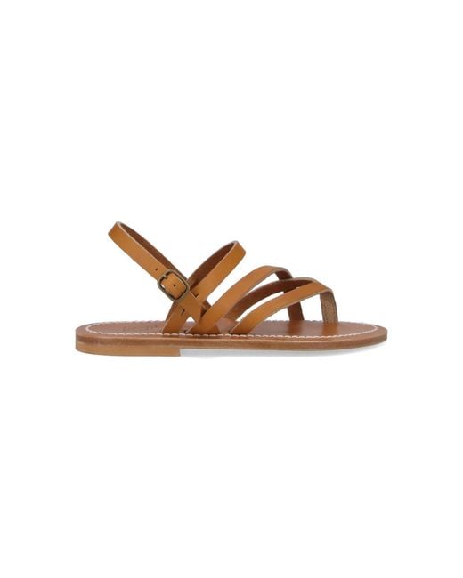 K. Jacques Brown Thong Sandals "Nemesis"