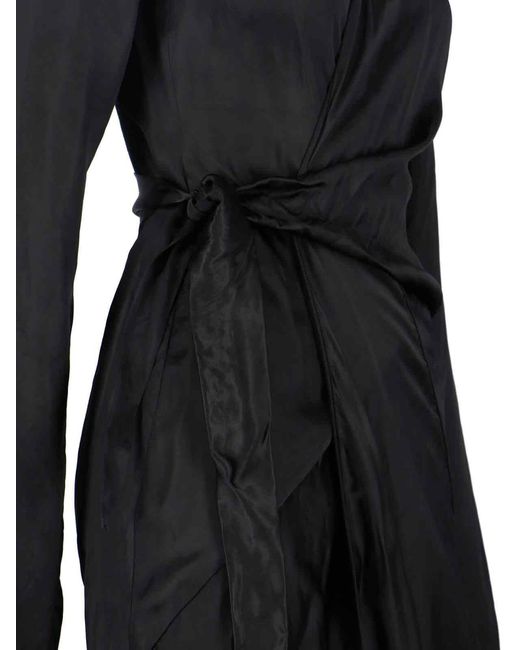 Rick Owens Black Midi Dress "Hollywood"