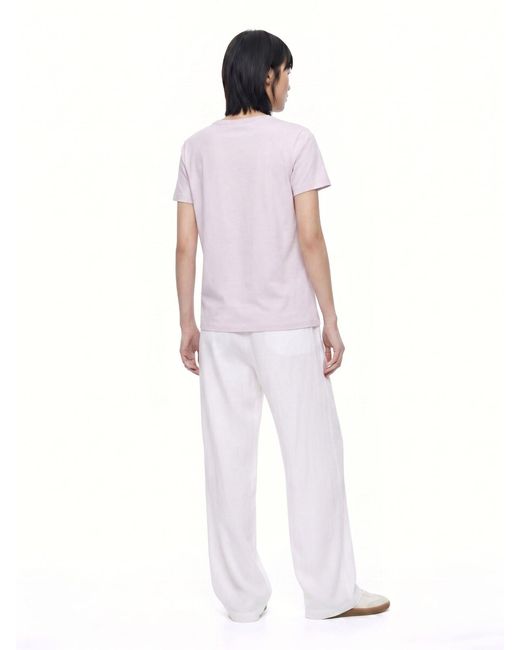 Max Mara White Wide Leg Pants "Destino"