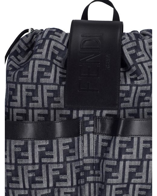 Fendi Blue 'strike' Backpack for men