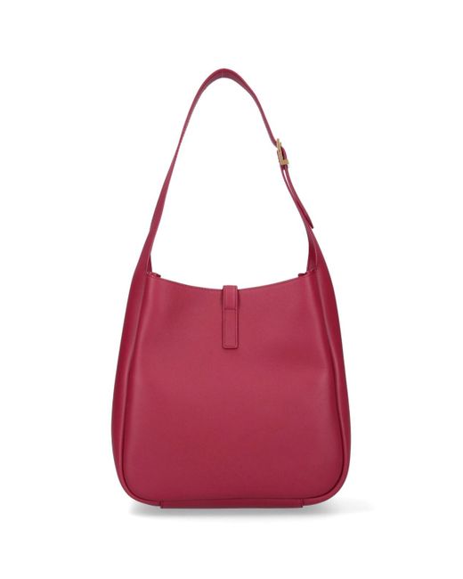 Saint Laurent Red Medium Shoulder Bag "Le 5 À 7"