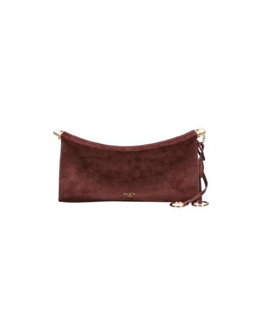 Alaïa Brown Small Shoulder Bag “Le Click East West”