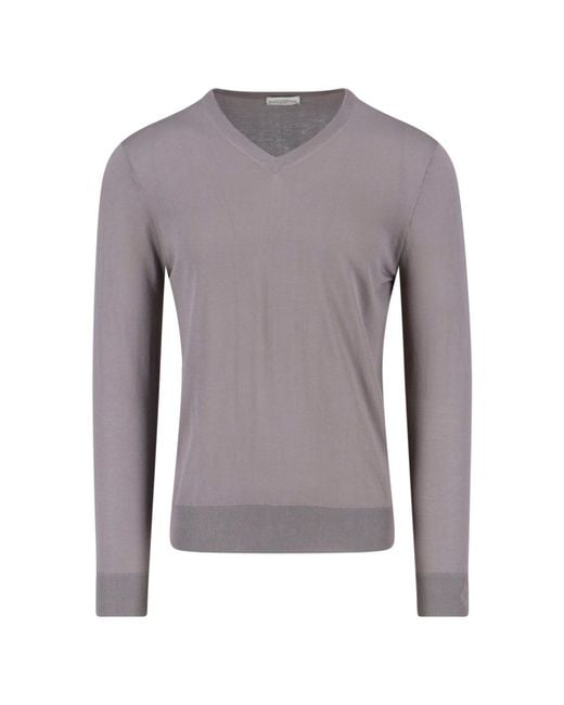 Ballantyne Purple Cotton Sweater for men