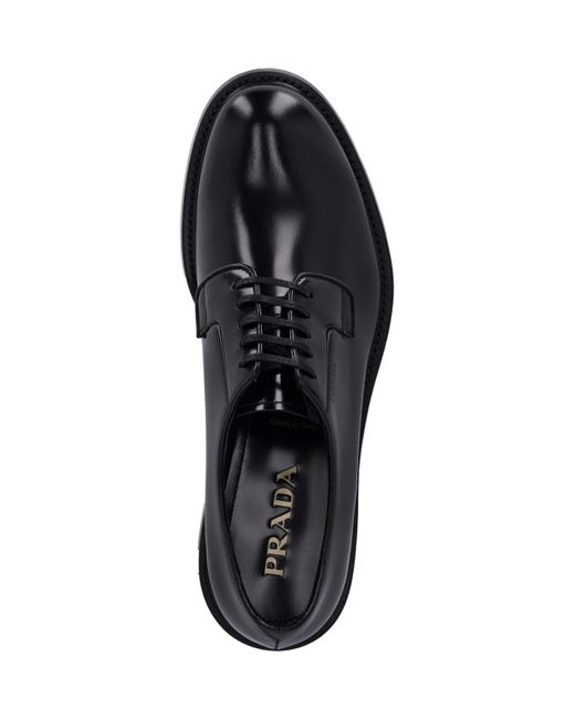 Prada Black Derby Shoes for men