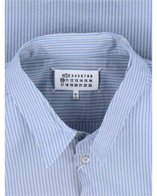 Maison Margiela Blue Shirts Cotton