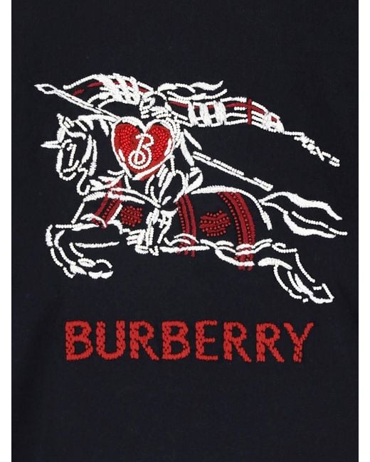 Burberry Black T-Shirt “Heart Knight”
