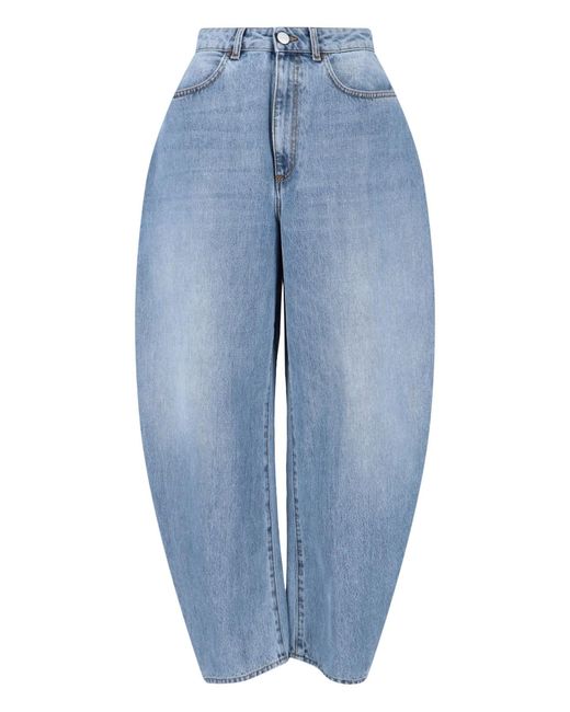 Rohe Blue Wide Rounded Jeans