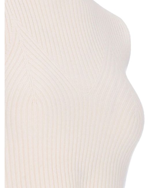 Calvin Klein White Knitted Gilet