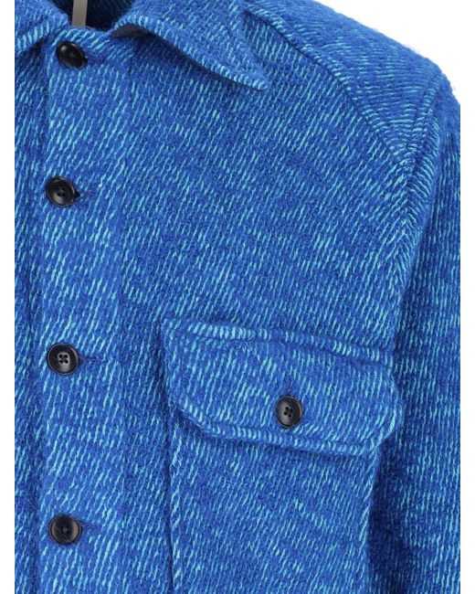 sunflower "cpo" Shirt Jacket in Blue for Men Lyst