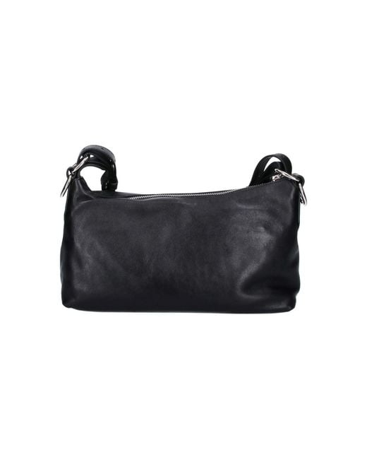 Vivienne Westwood Black Leather Shoulder Bag With Tassel