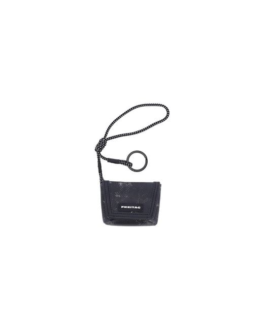 Freitag Black Mini Keychain “Messenger”