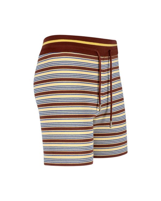 Fendi Blue Cotton Knit Shorts