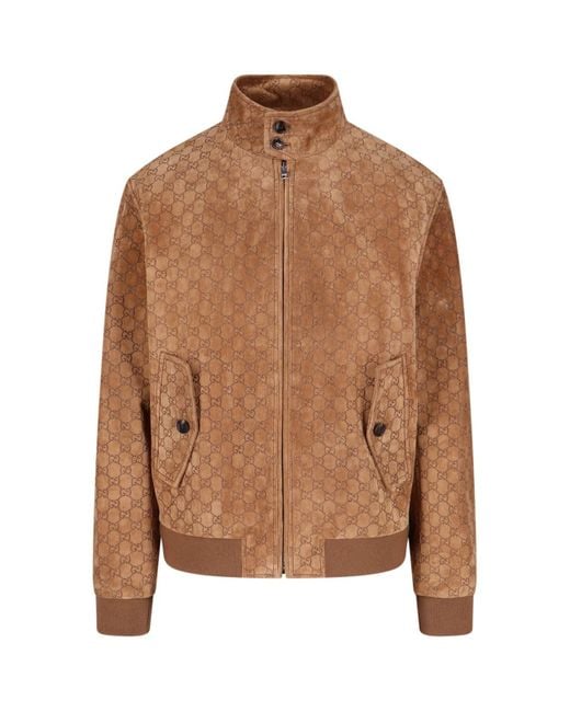 Gucci Brown Logo Jacket for men