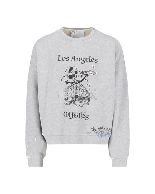 PALY White Sweatshirt "Mythss" for men