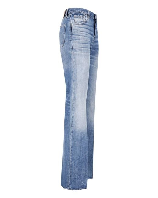 Haikure Blue Straight Jeans "Flora"