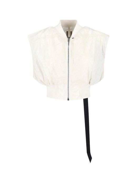 Rick Owens Natural Bomber Jacket "Babel Tatlin"