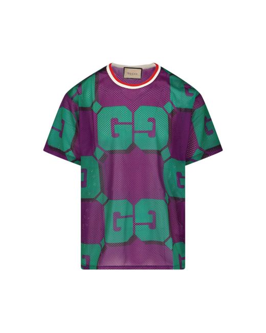Gucci Purple Maxi Gg T-shirt for men