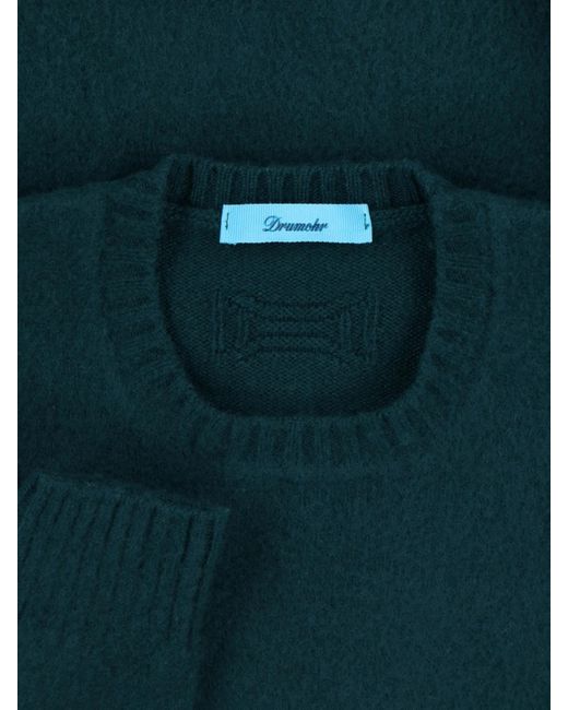 Drumohr Blue Wool Sweater for men