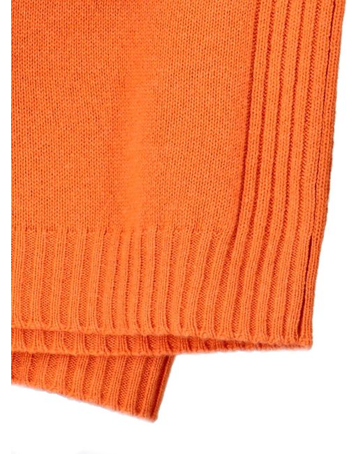 Fendi Orange Cashmere Sweater for men